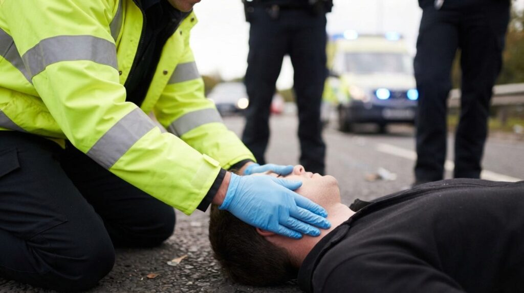 Close-up professional stock photo of hands checking pulse on